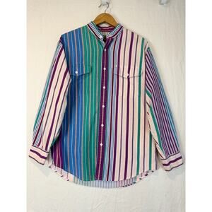 Vintage Frontier Series Shirt Men's L/XL Western Rodeo Long Sleeve Button Up USA